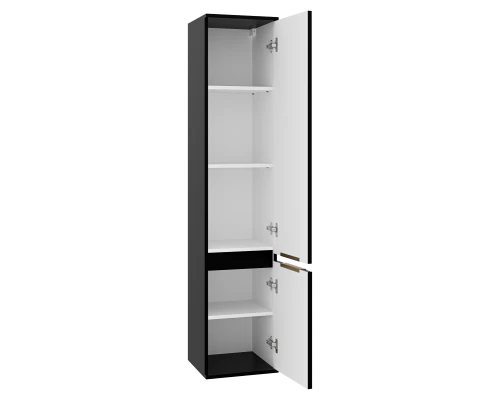 Шкаф - пенал Brevita Enfida - 35 универсальный правый (черный)