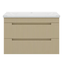 Тумба под раковину MISTY Brevita Ariana - 80 подвесная (капучино)