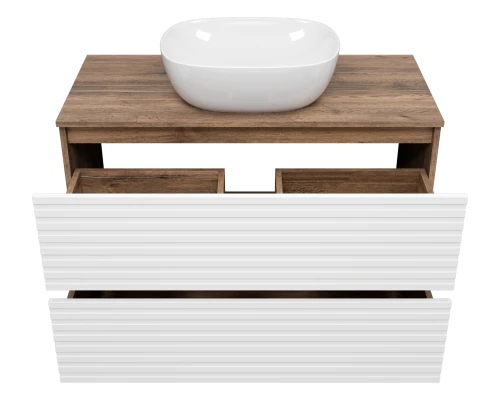 Тумба под раковину Brevita Dakota - 100 (белая)