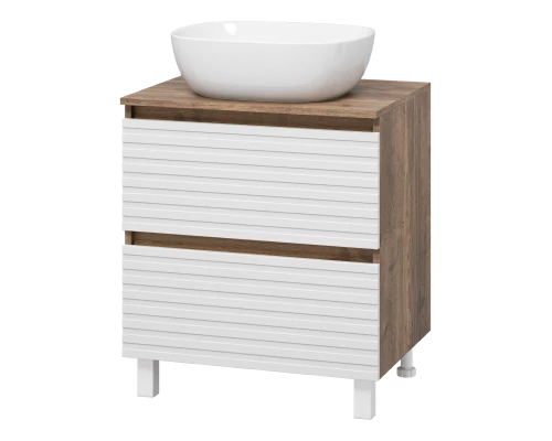 Тумба под раковину MISTY Brevita Dakota - 60 (белая)
