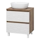 Тумба под раковину MISTY Brevita Dakota - 60 (белая)