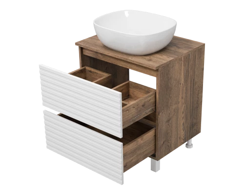 Тумба под раковину MISTY Brevita Dakota - 60 (белая)