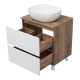 Тумба под раковину MISTY Brevita Dakota - 60 (белая)