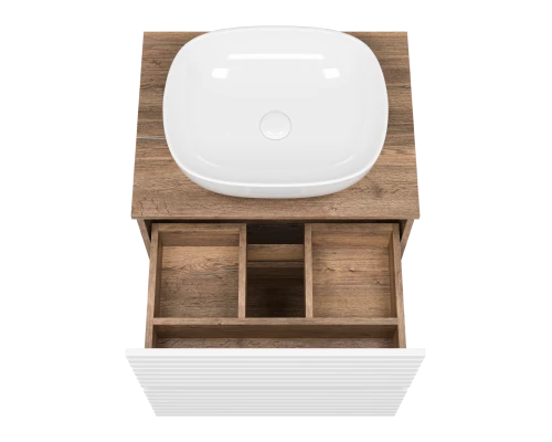 Тумба под раковину MISTY Brevita Dakota - 60 (белая)