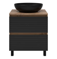 Тумба под раковину Brevita Dakota - 60 (черная)