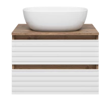 Тумба под раковину MISTY Brevita Dakota - 60 подвесная (белая)