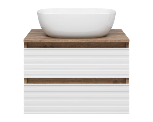Тумба под раковину MISTY Brevita Dakota - 60 подвесная (белая)