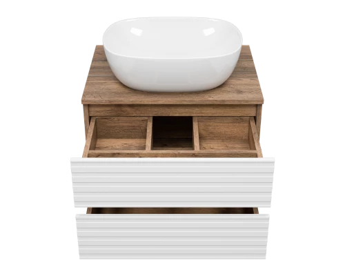 Тумба под раковину MISTY Brevita Dakota - 60 подвесная (белая)