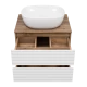 Тумба под раковину MISTY Brevita Dakota - 60 подвесная (белая)