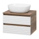 Тумба под раковину MISTY Brevita Dakota - 60 подвесная (белая)