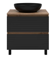 Тумба под раковину Brevita Dakota - 70 (черная)