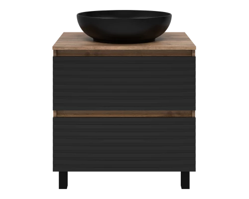 Тумба под раковину Brevita Dakota - 70 (черная)