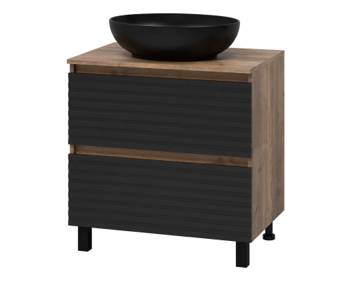 Тумба под раковину Brevita Dakota - 70 (черная)