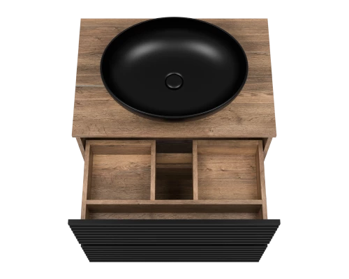 Тумба под раковину Brevita Dakota - 70 (черная)