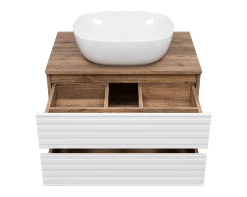 Тумба под раковину MISTY Brevita Dakota - 70 подвесная (белая)