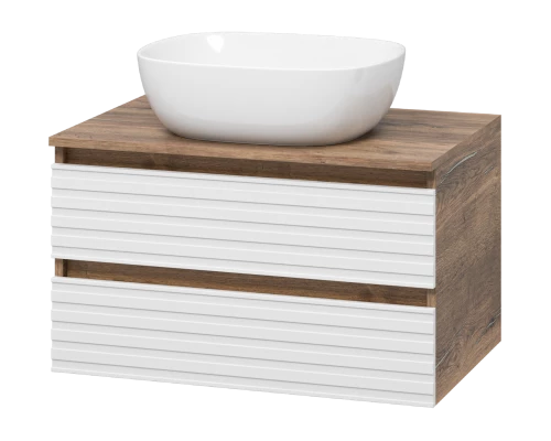 Тумба под раковину MISTY Brevita Dakota - 70 подвесная (белая)