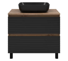 Тумба под раковину Brevita Dakota - 80 (черная)