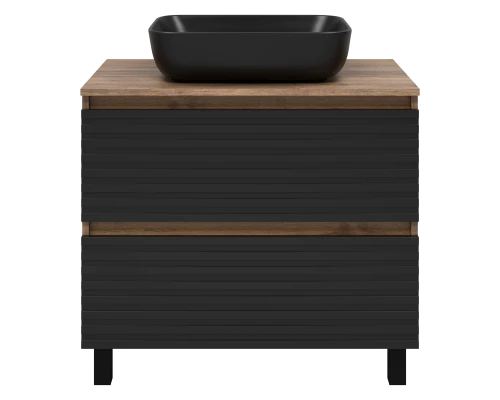 Тумба под раковину Brevita Dakota - 80 (черная)