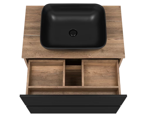 Тумба под раковину Brevita Dakota - 80 (черная)