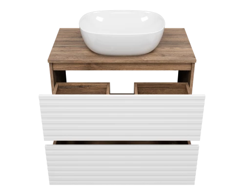 Тумба под раковину MISTY Brevita Dakota - 80 (белая)