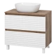 Тумба под раковину MISTY Brevita Dakota - 80 (белая)