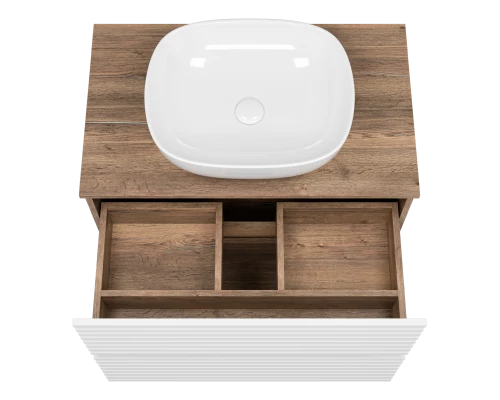 Тумба под раковину MISTY Brevita Dakota - 80 (белая)