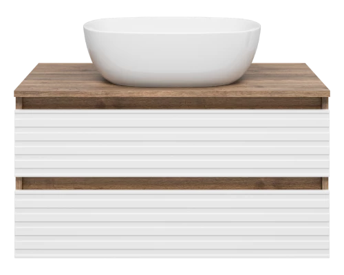 Тумба под раковину MISTY Brevita Dakota - 80 подвесная (белая)