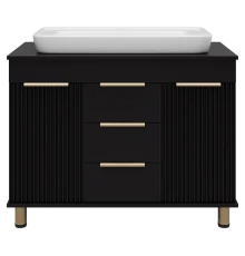 Тумба под раковину Brevita Enfida - 100 (черная)