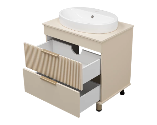 Тумба под раковину MISTY Brevita Enfida - 70 (бежевая)