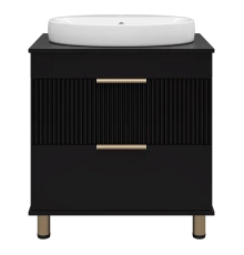 Тумба под раковину Brevita Enfida - 70 (черная)