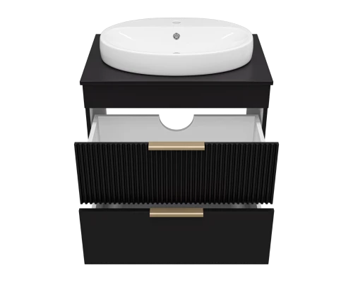 Тумба под раковину Brevita Enfida - 70 (черная)