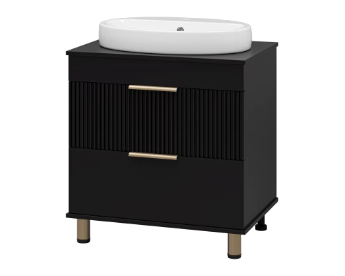 Тумба под раковину Brevita Enfida - 70 (черная)