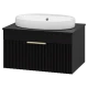 Тумба под раковину Brevita Enfida - 70 подвесная (черная)