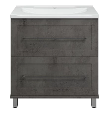 Тумба под раковину Misty Марта - 80 (темный бетон)