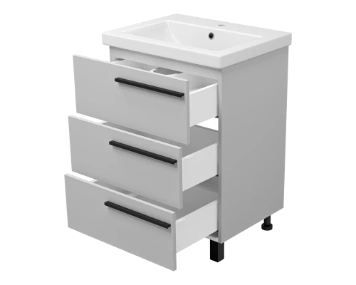 Тумба под раковину Misty Ненси - 60 (серая)