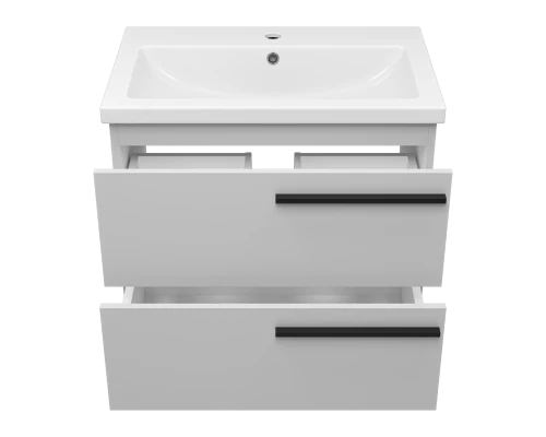 Тумба под раковину Misty Ненси - 70 подвесная (серая)