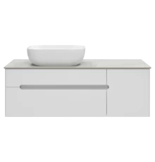 Тумба под раковину Misty Роял - 120 подвесная (белая)