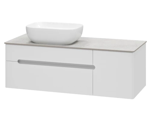 Тумба под раковину Misty Роял - 120 подвесная (белая)