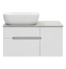 Тумба под раковину Misty Роял - 80 подвесная (белая)