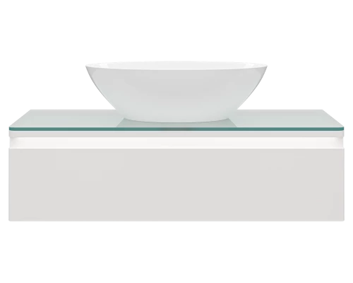 Тумба под раковину Misty Скай - 100 с подсветкой подвесная