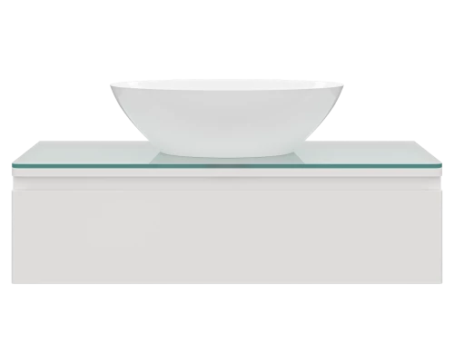 Тумба под раковину Misty Скай - 100 с подсветкой подвесная