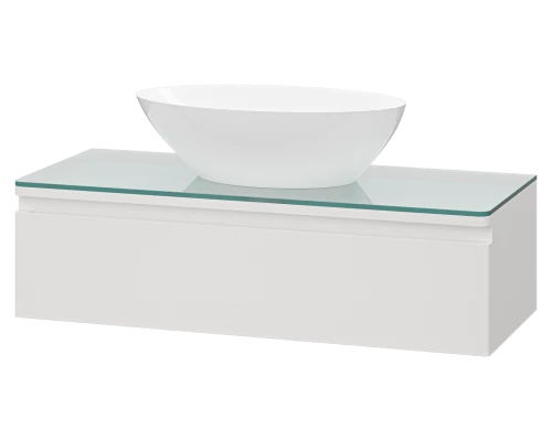 Тумба под раковину Misty Скай - 100 с подсветкой подвесная