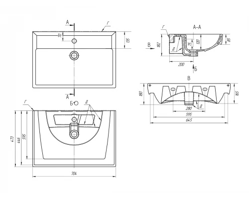Раковина DrejaQ - 70