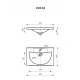 Умывальник мебельный"EVVA - 60" D Р-Евв14060-Д