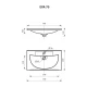 Умывальник мебельный"EVVA - 70" D Р-Евв14070-Д