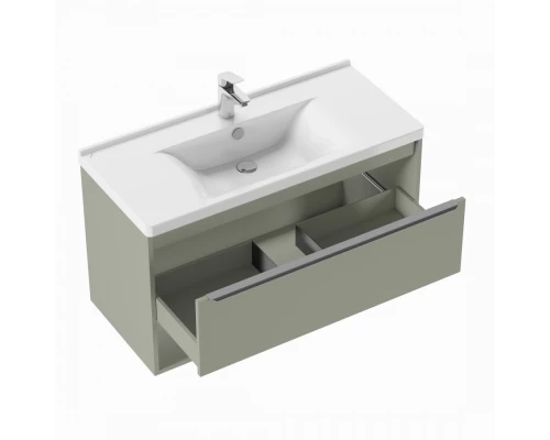 Тумба-умывальник ХОУП 100, 1 ящ., подвесная, хаки (под раковину МИРАНДА 100)