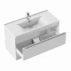 Тумба-умывальник ХОУП 100, 1 ящ., подвесная, белый матовый (под раковину МИРАНДА 100)