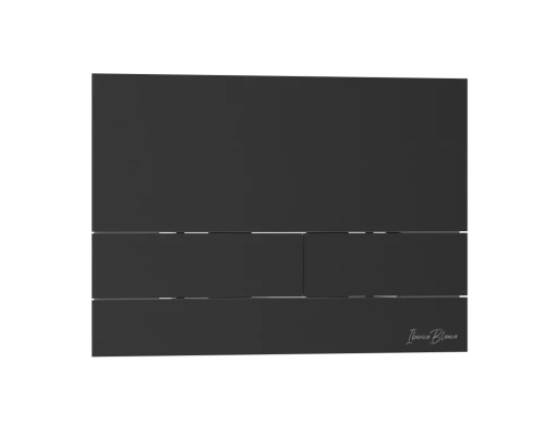 Комплект 3в1 IBERICA BLANCA инсталляция SILENCIO MINI, унитаз BURGOS ALTO белый, кнопка смыва INOX-S черный матовый (IB.001M.BRA.234.1604)