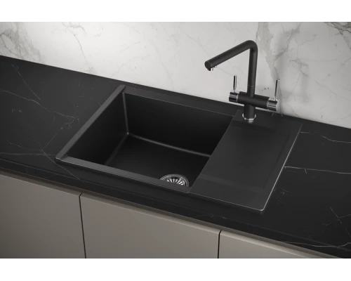 Кухонная мойка GRANULA (7003, ШВАРЦ)