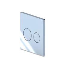 Клавиша для системы скрытой установки "Компакт" унитаза глянцевый хром круглая, ANI PLAST